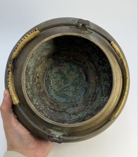 古玩銅器手爐真品鑒賞圖