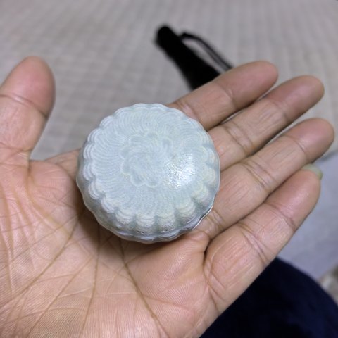 古玩陶瓷粉盒真品鑒賞圖