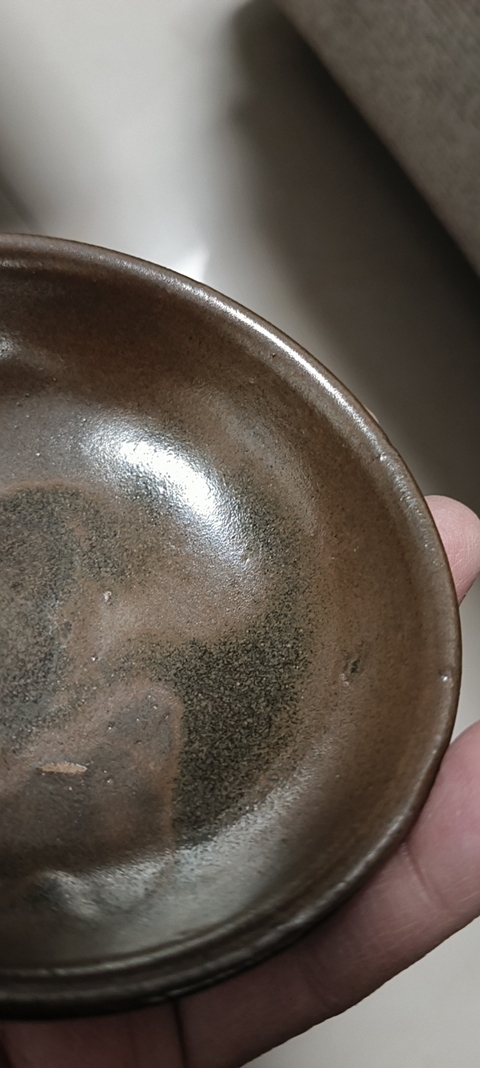 古玩陶瓷醬釉盞真品鑒賞圖