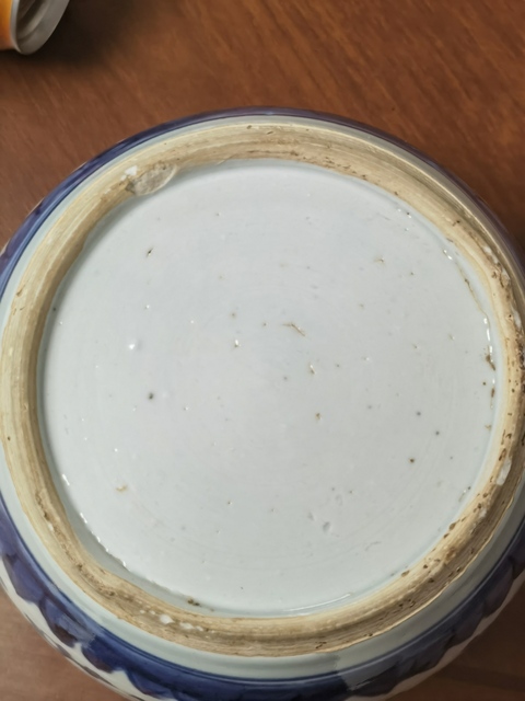 古玩陶瓷青花纏枝花卉紋太白罐真品鑒賞圖