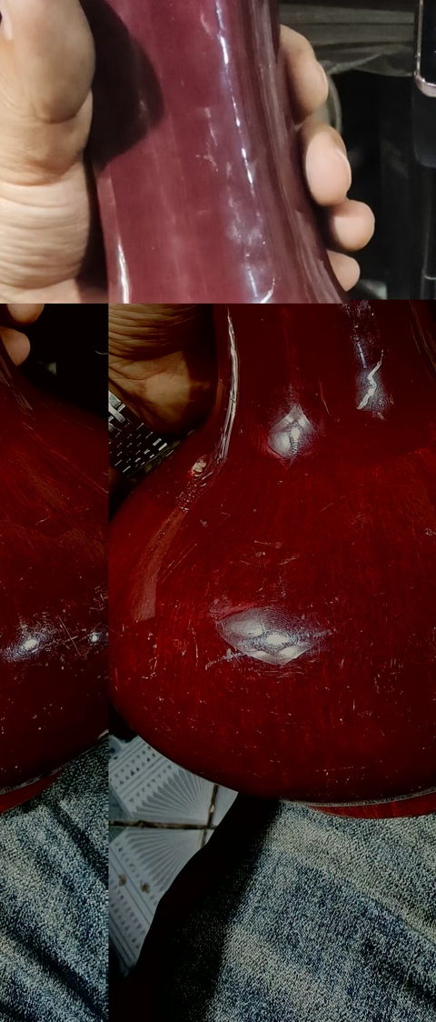 古玩陶瓷窯變紅釉瓶真品鑒賞圖