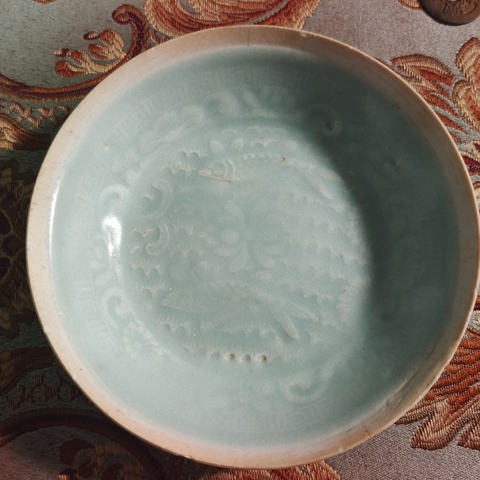 古玩陶瓷青白瓷雙魚洗真品鑒賞圖