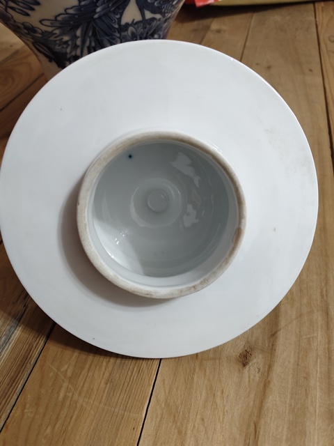 古玩陶瓷青花花鳥紋將軍罐真品鑒賞圖