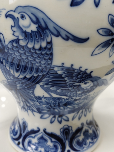 古玩陶瓷青花花鳥紋將軍罐真品鑒賞圖