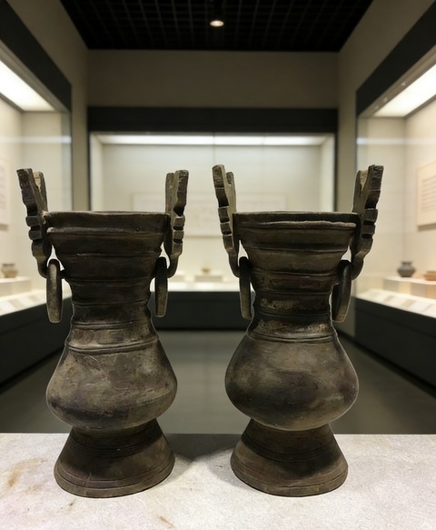 古玩陶瓷秦·銜環(huán)陶尊拍賣，當前價格2388元