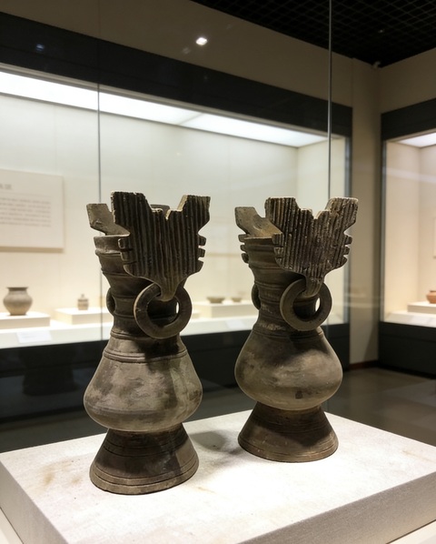 古玩陶瓷秦·銜環(huán)陶尊拍賣，當前價格2388元