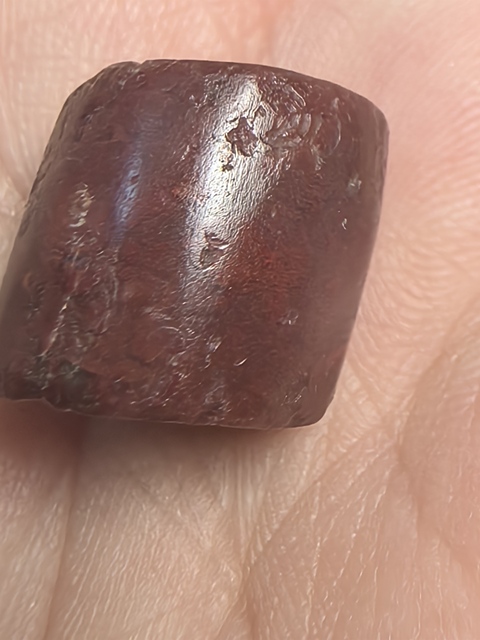 古玩玉器瑪瑙珠真品鑒賞圖