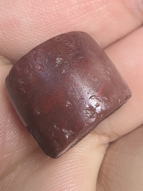 古玩玉器瑪瑙珠真品鑒賞圖