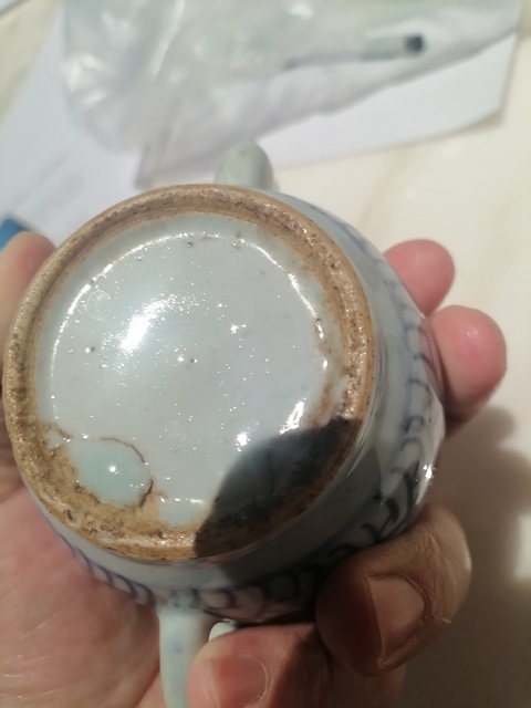 古玩陶瓷青花纏枝蓮紋壺真品鑒賞圖