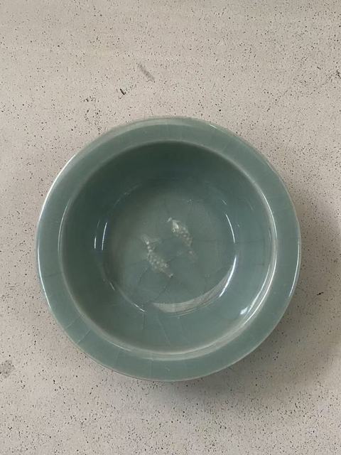 古玩陶瓷龍泉洗真品鑒賞圖