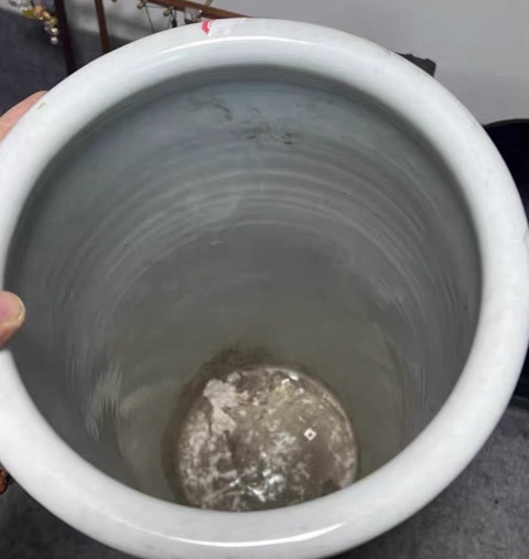 古玩陶瓷粉彩花桶真品鑒賞圖