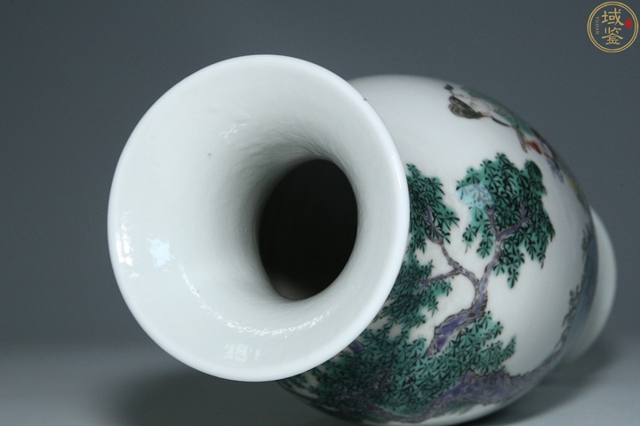 古玩陶瓷清末民初·粉彩人物故事紋觀音瓶拍賣，當前價格5340元