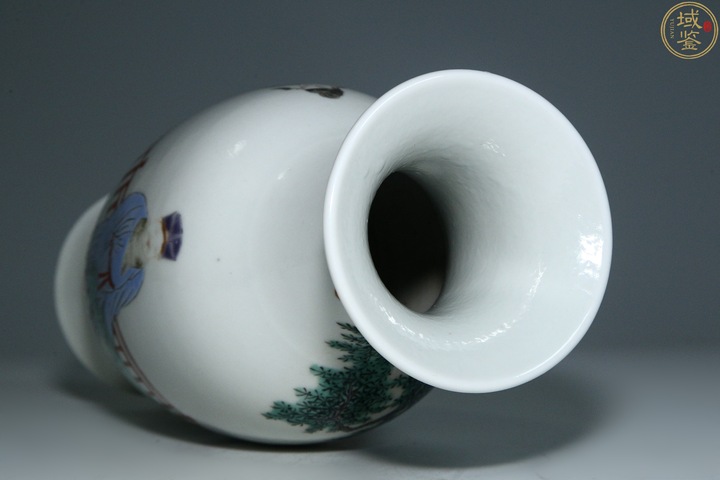 古玩陶瓷清末民初·粉彩人物故事紋觀音瓶拍賣，當前價格5340元