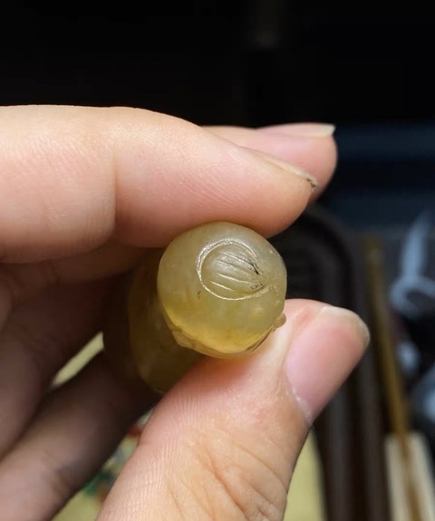 古玩玉器仿古玉童子真品鑒賞圖