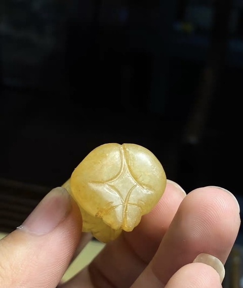 古玩玉器仿古玉童子真品鑒賞圖