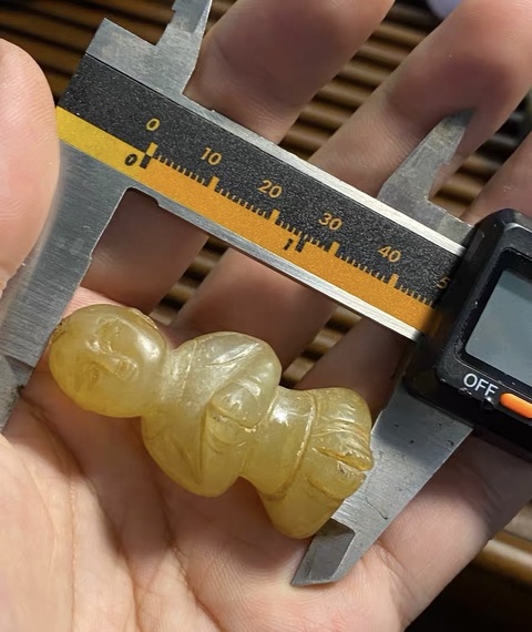 古玩玉器仿古玉童子真品鑒賞圖