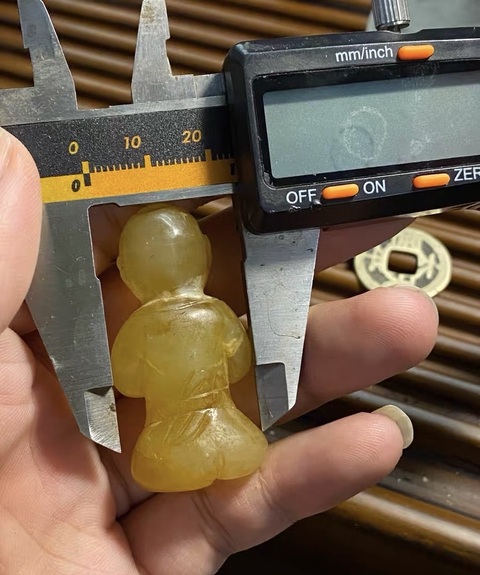 古玩玉器仿古玉童子真品鑒賞圖