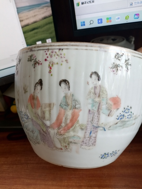 古玩陶瓷粉彩仕女人物紋四系蓋罐拍賣，當前價格2280元