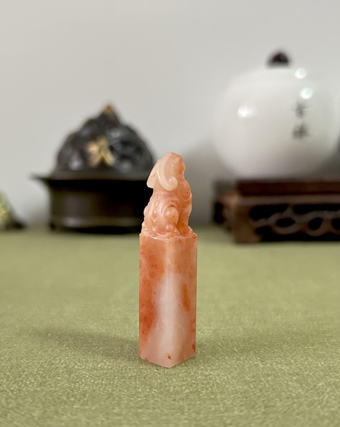 古玩雜項巴林石印章真品鑒賞圖