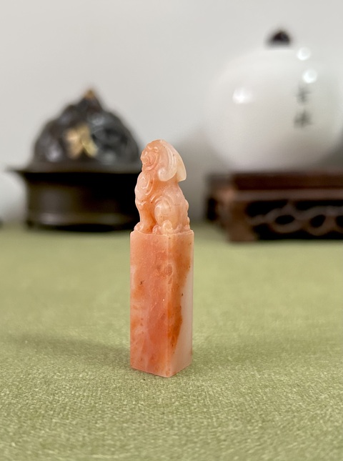 古玩雜項巴林石印章真品鑒賞圖