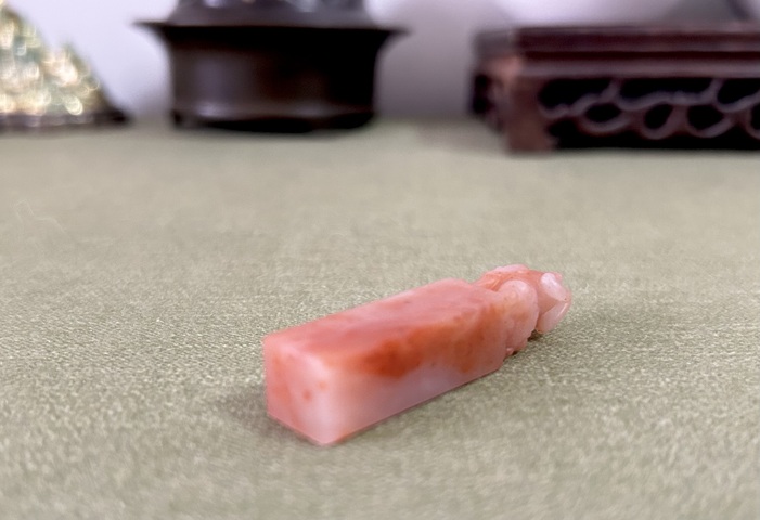 古玩雜項巴林石印章真品鑒賞圖