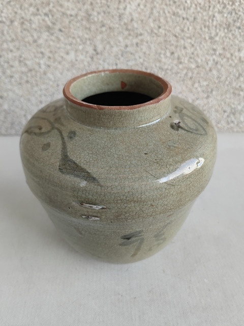 古玩陶瓷吉語紋青花罐拍賣，當前價格680元