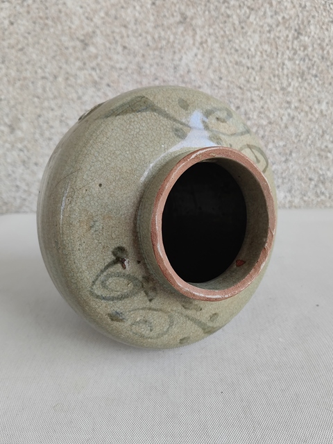 古玩陶瓷吉語紋青花罐拍賣，當前價格680元