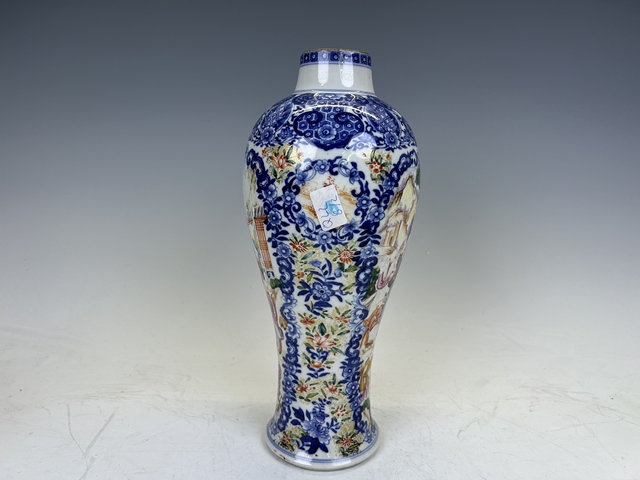 古玩陶瓷清乾隆·煨瓷青花開(kāi)窗描金廣彩滿大人系列小將軍罐拍賣(mài)，當(dāng)前價(jià)格3880元