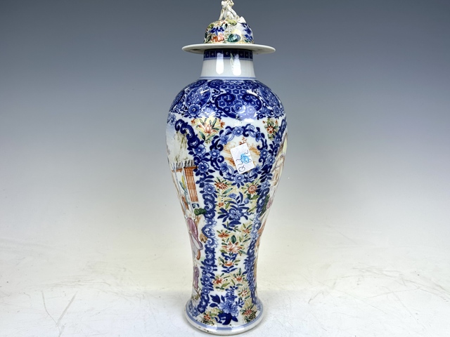 古玩陶瓷清乾隆·煨瓷青花開(kāi)窗描金廣彩滿大人系列小將軍罐拍賣(mài)，當(dāng)前價(jià)格3880元