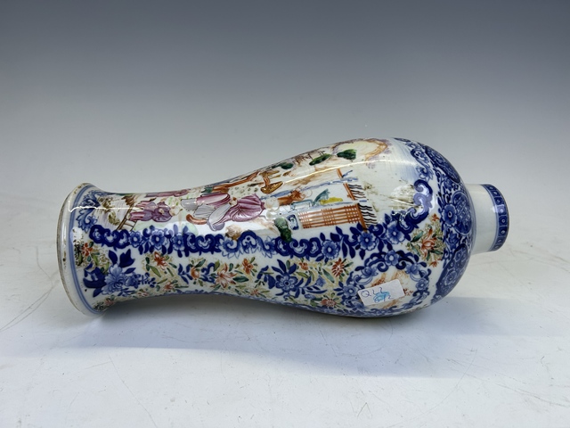 古玩陶瓷清乾隆·煨瓷青花開(kāi)窗描金廣彩滿大人系列小將軍罐拍賣(mài)，當(dāng)前價(jià)格3880元