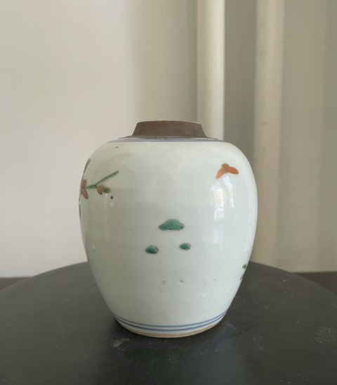 古玩陶瓷清雍正 粉彩花卉紋罐拍賣，當(dāng)前價(jià)格7600元