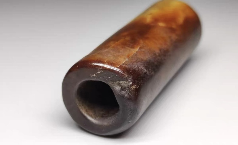 古玩玉器仿古玉勒子真品鑒賞圖