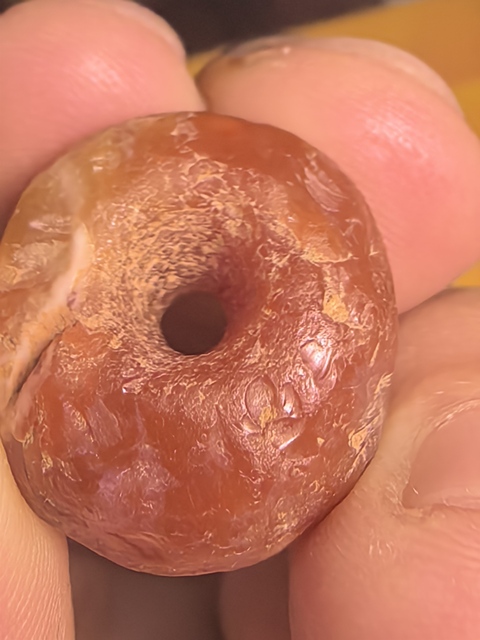 古玩玉器千年瑪瑙珠子真品鑒賞圖