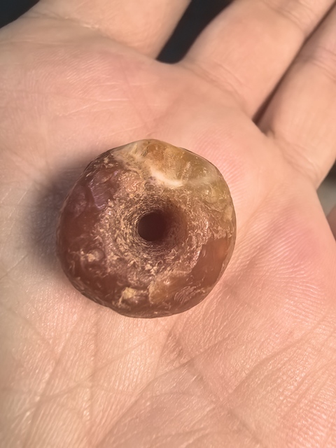 古玩玉器千年瑪瑙珠子真品鑒賞圖