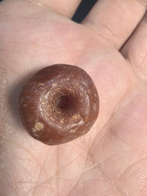 古玩玉器千年瑪瑙珠子真品鑒賞圖