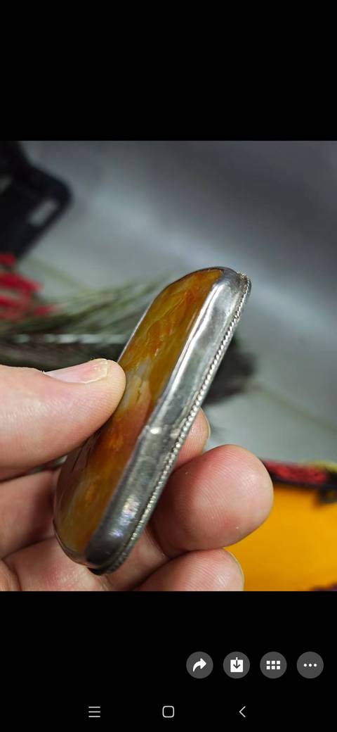 古玩玉器和田玉鑲嵌牌真品鑒賞圖