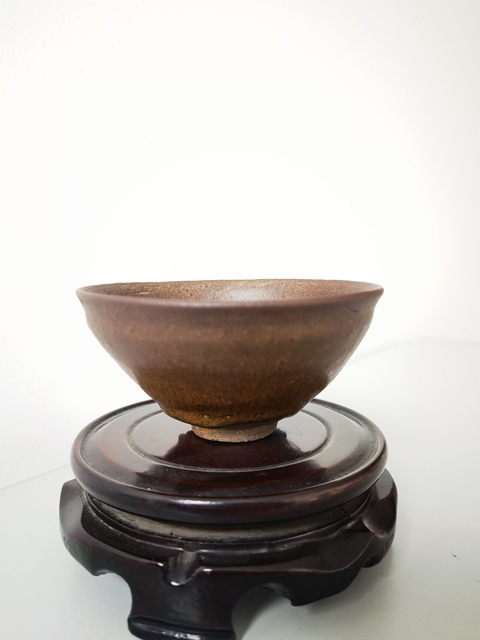 古玩陶瓷建窯兔毫盞真品鑒賞圖