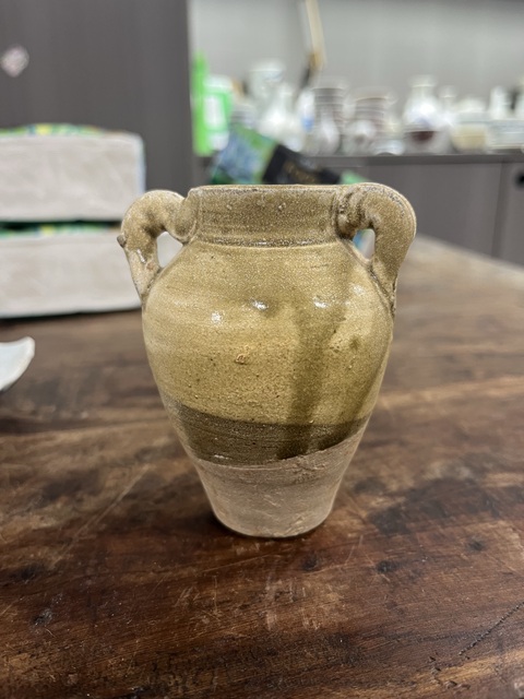 古玩陶瓷青釉雙系罐真品鑒賞圖