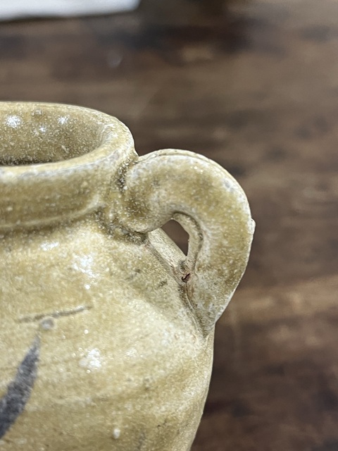 古玩陶瓷青釉雙系罐真品鑒賞圖