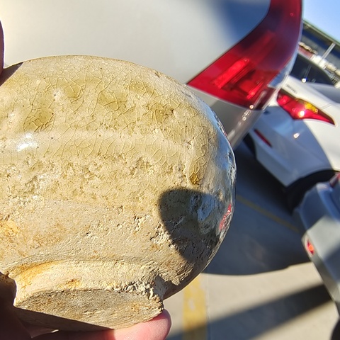 古玩陶瓷南朝單尾青瓷杯真品鑒賞圖