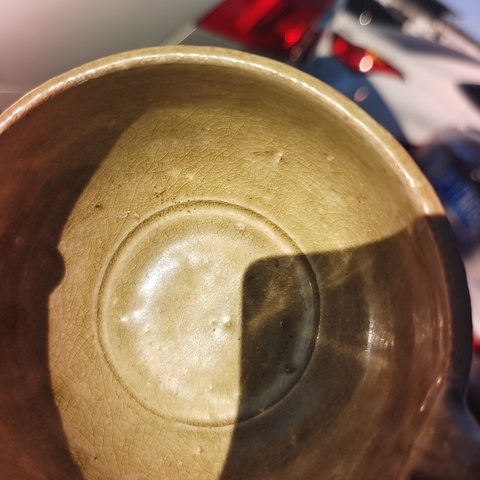 古玩陶瓷南朝單尾青瓷杯真品鑒賞圖