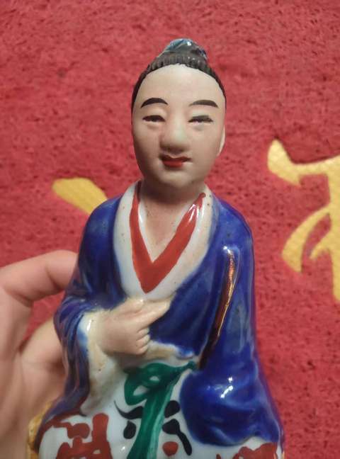 古玩陶瓷八仙人物塑像真品鑒賞圖