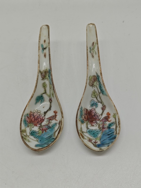 古玩陶瓷鳳凰牡丹紋粉彩湯勺拍賣，當前價格1500元