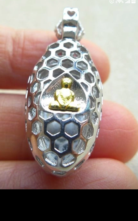 古玩玉器翡翠“葉子”鑲嵌掛件真品鑒賞圖