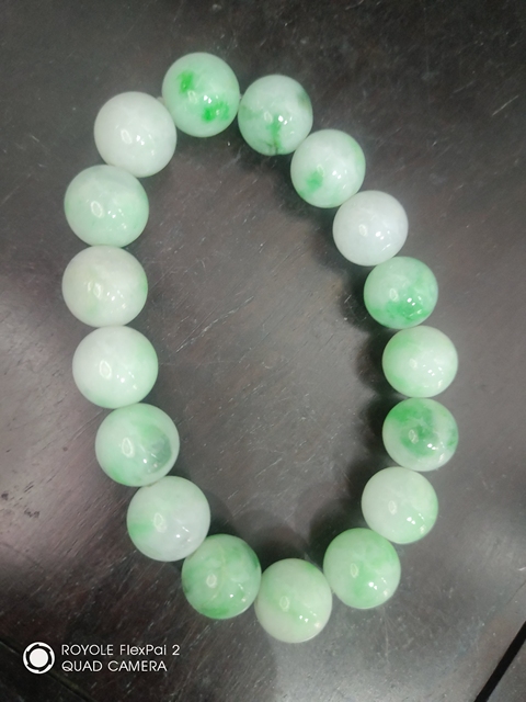 古玩玉器天然翡翠珠串拍賣，當前價格1269元