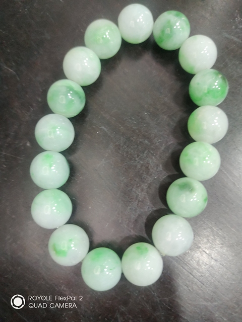 古玩玉器天然翡翠珠串拍賣，當前價格1269元