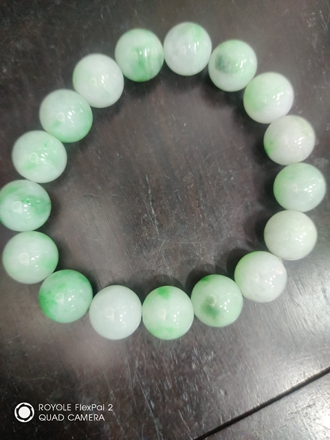 古玩玉器天然翡翠珠串拍賣，當前價格1269元