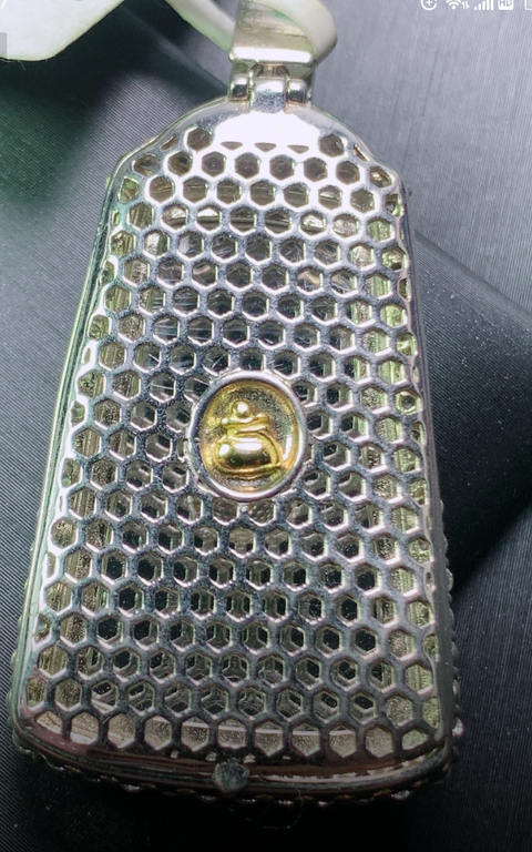 古玩玉器天然翡翠鑲嵌“龍牌”拍賣，當前價格1150元