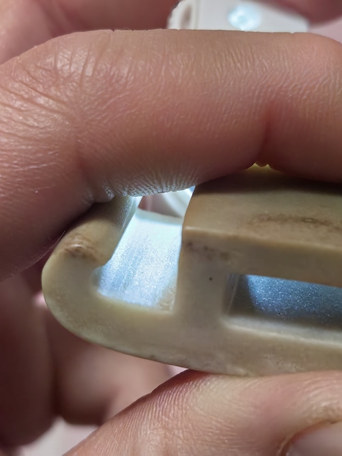 古玩玉器蒲紋劍璏真品鑒賞圖