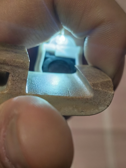 古玩玉器蒲紋劍璏真品鑒賞圖